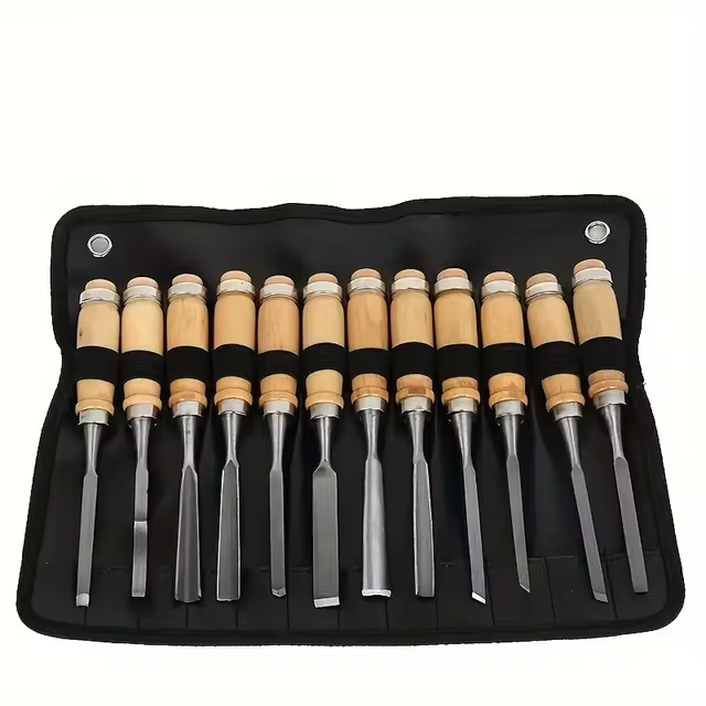 12-Piece Wood Carving Chisel Set