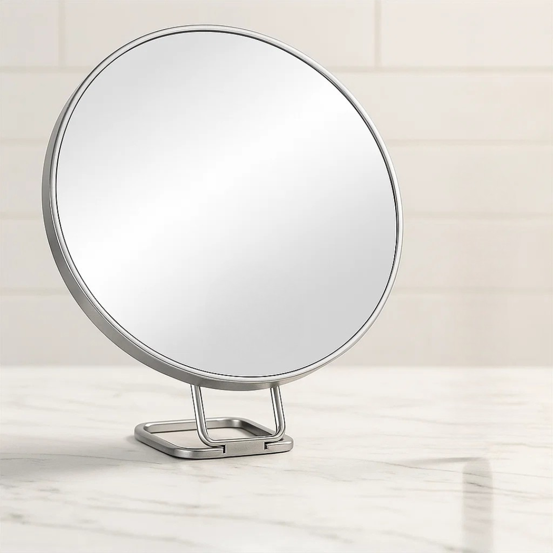 Precision Makeup Mirror with Suction & Stand for Easy Use