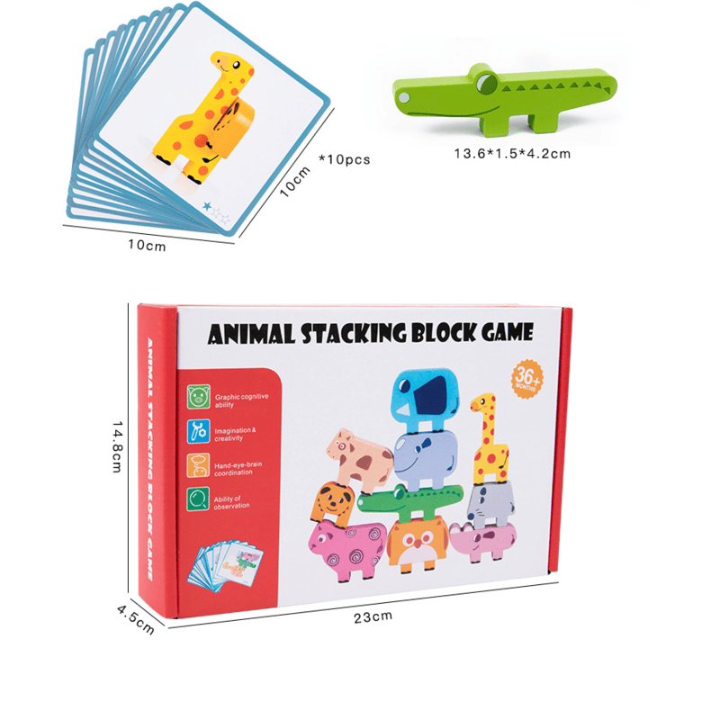Luxe Animal Stacking Game – Creative and Educational Sensory Play
