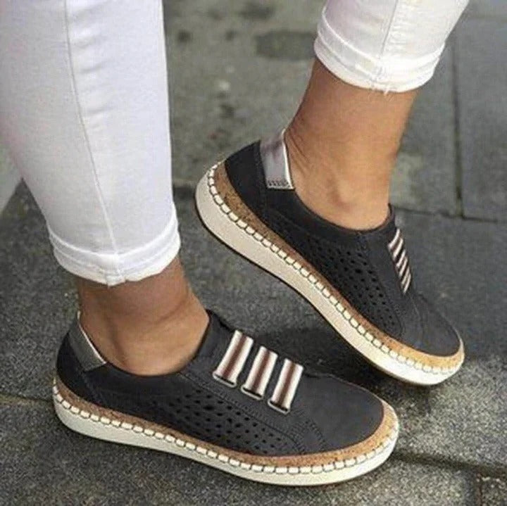 Comfortable Breathable Sneakers for Women with Flat Sole Support