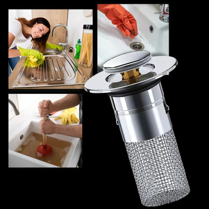 Pop-Up Sink Stopper for Odor Control and Isolation