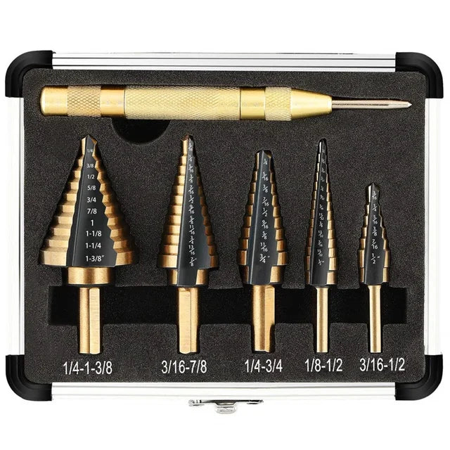 HSS Twist Drill Bit Set with Titanium Coating | Precision Split Point | For Metal & Plastic