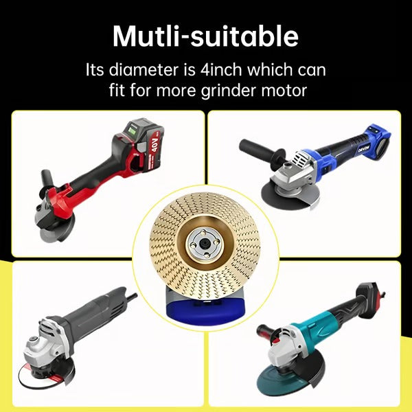 Precision Wood Cutting Disc Set for Angle Grinders | Ideal for Shaping, Carving & Sanding | Durable 3-in-1 Woodworking Tools