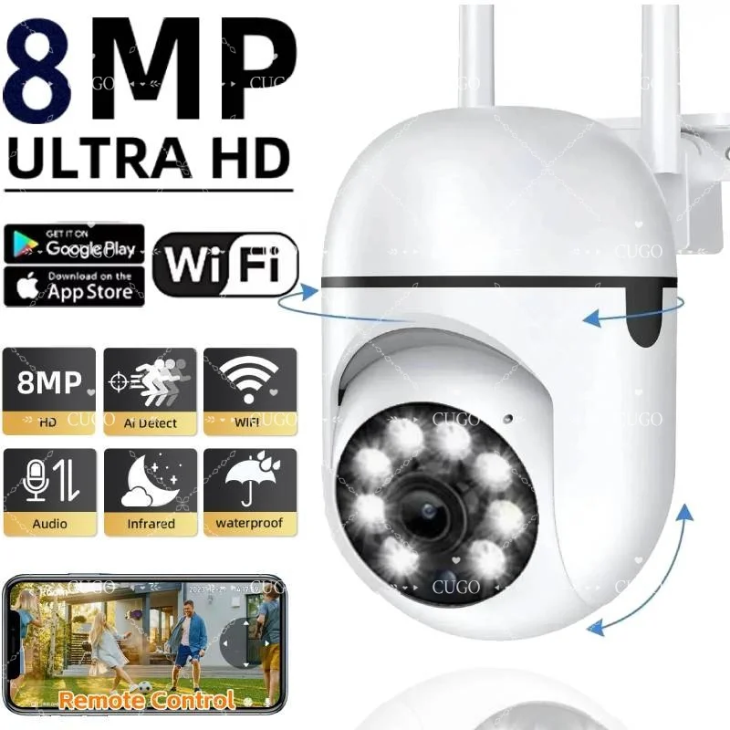 LED Bulb Security Camera with Color Vision Features