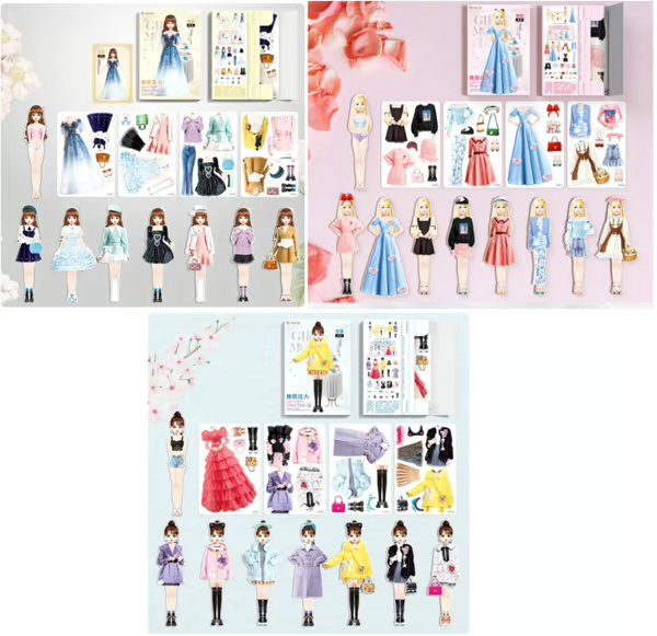 Interactive Dress-Up Book: Magnetic Outfit Adventure for Kids