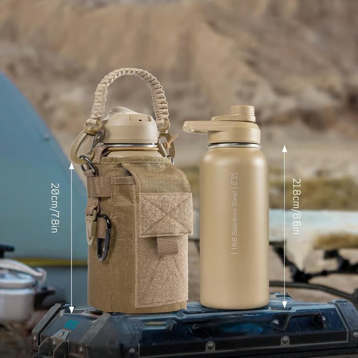 AquaVault – 64oz Insulated Water Bottle with Straw Lid