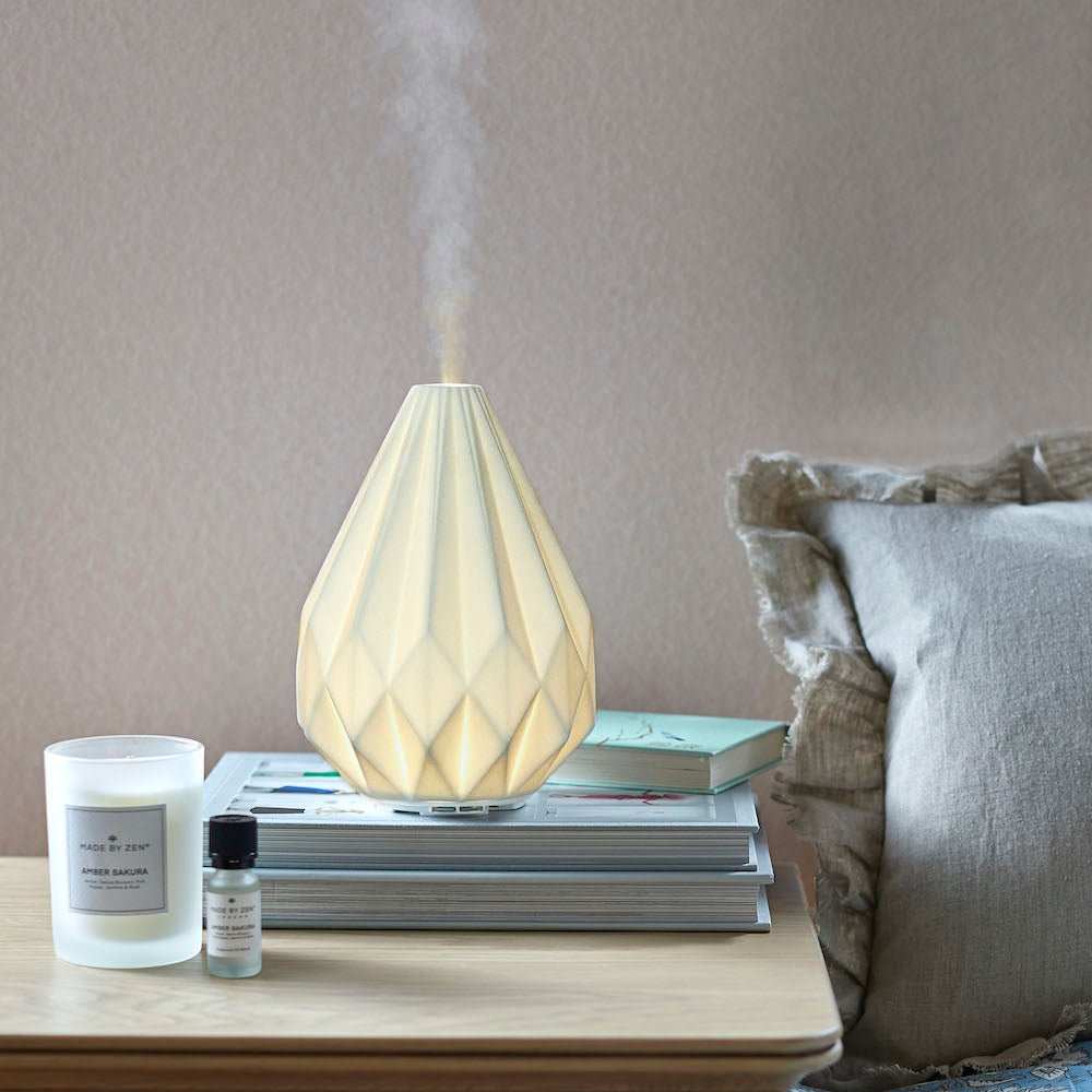 Serenity Mist Diffuser with Remote Control | Stylish Ceramic Design