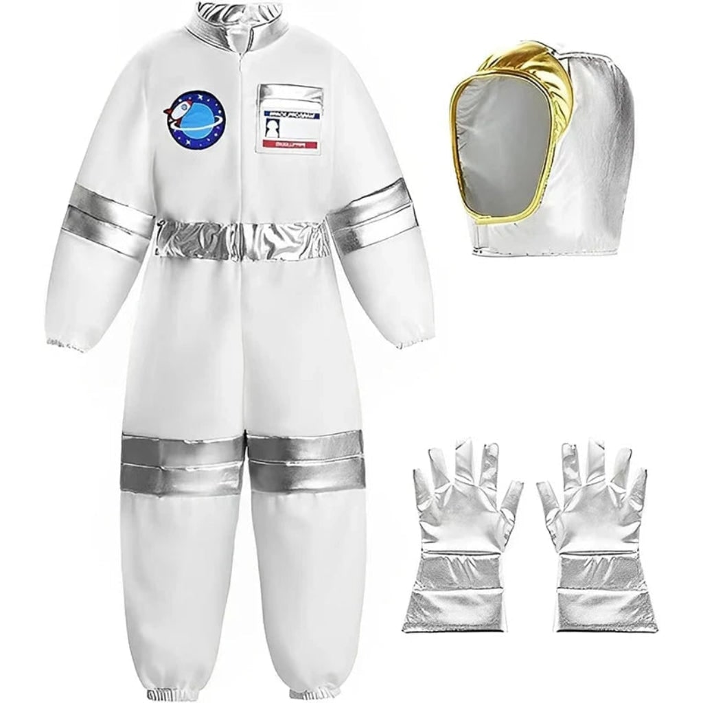 Space Adventurer Costume Set with Helmet and Gloves for Kids