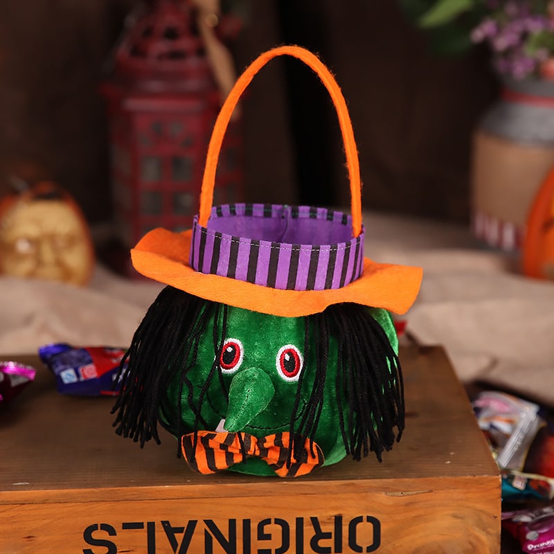 Delightful Plush Trick-or-Treat Bag for Halloween Adventures