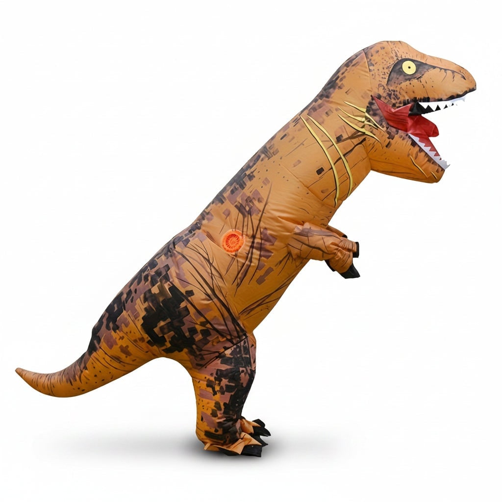 Children's Inflatable T-Rex Costume for Halloween with Fan