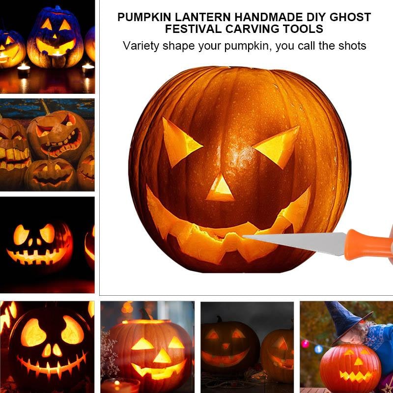 Deluxe Pumpkin Carving Set for Spooky Halloween Creations - 8-Piece Stainless Steel Collection