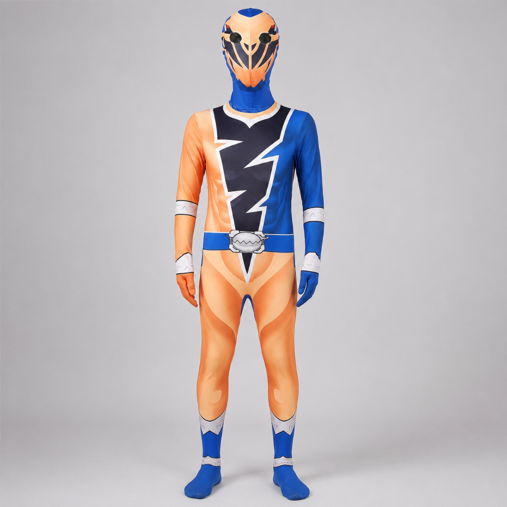 Dynamic Lightning Bolt Superhero Jumpsuit for Kids