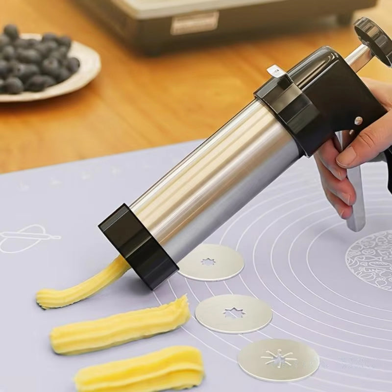 22-Piece Cookie Press and Decorating Set in Stainless Steel