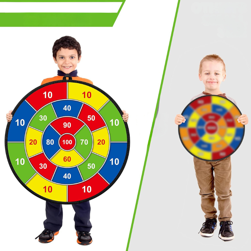 Double-Sided Dartboard for Kids – Safe Large Indoor & Outdoor Darts
