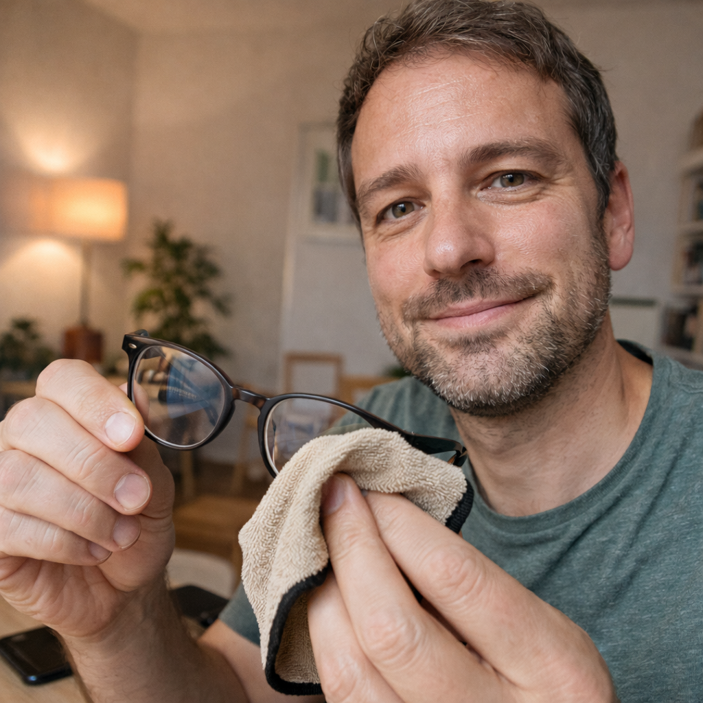 Ultra-Absorbent Microfiber Glasses Cleaning Cloth