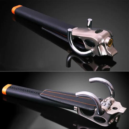 Triple Locking Adjustable Steering Wheel Lock for Enhanced Security