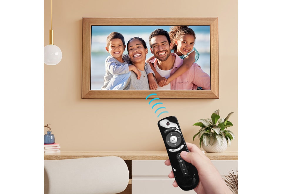 21.5-Inch Smart Photo Frame with Cloud Sharing & Auto Rotate