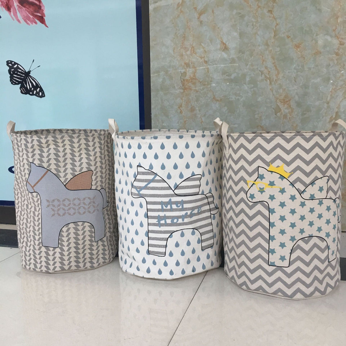 Versatile Fabric Laundry Basket with Easy Carry Handles