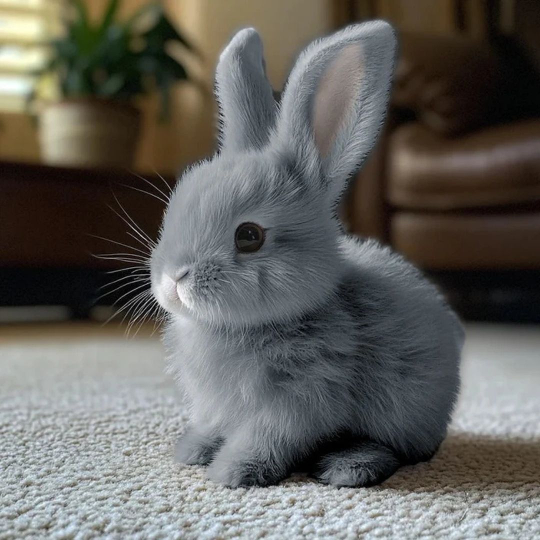 Realistic Plush Bunny Toy with Interactive Moving Features