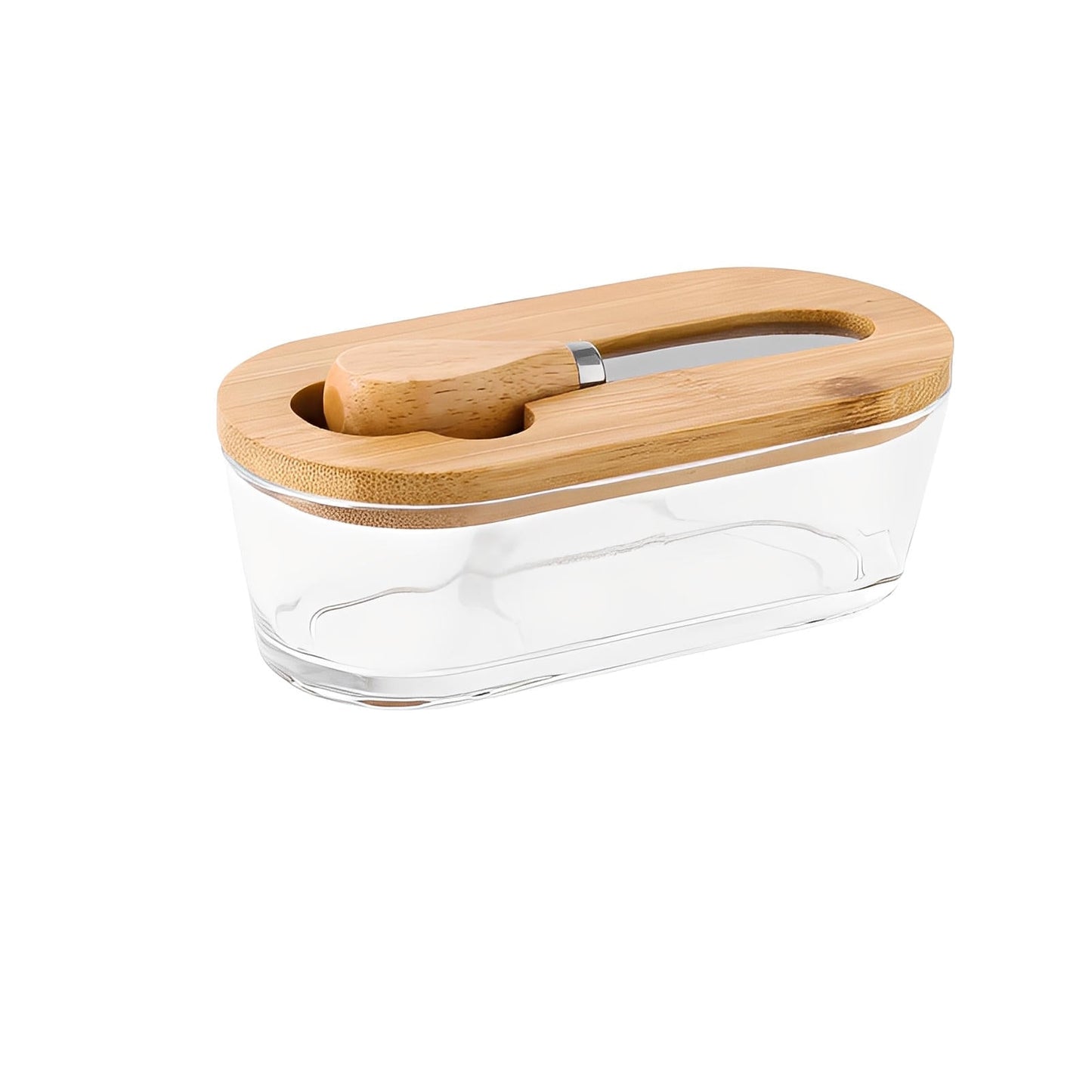 Elegant Glass Butter Dish – Chic Kitchen Storage Solution