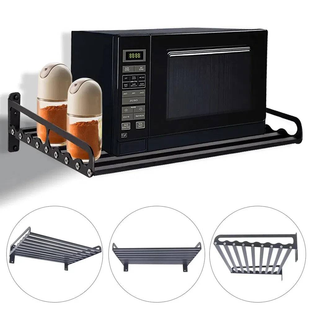 Space-Saving Wall-Mounted Microwave Holder