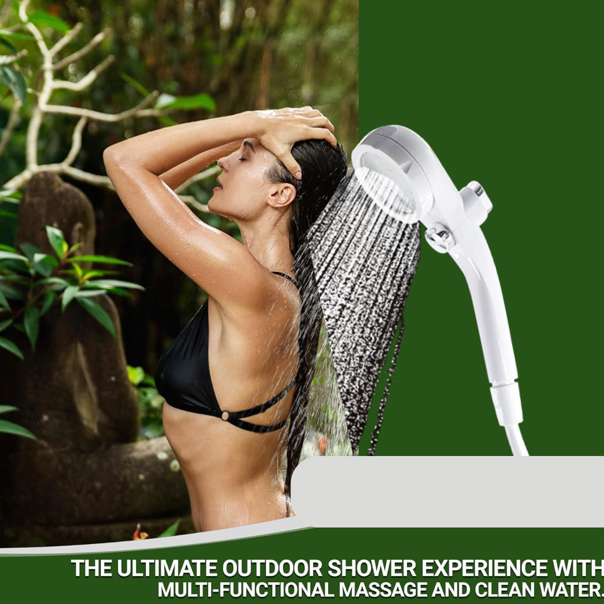 Handheld Electric Shower Pump Head for Portable Outdoor Camping