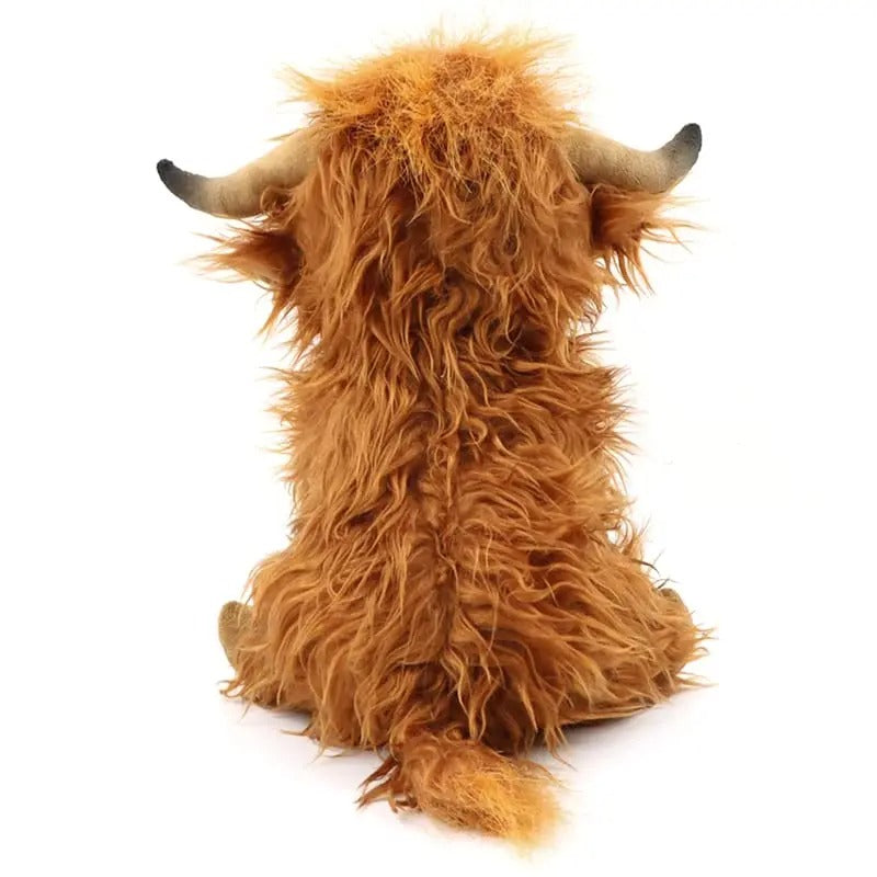Soft Plush Cow Toy – Fluffy Highland Cuddle for All Ages