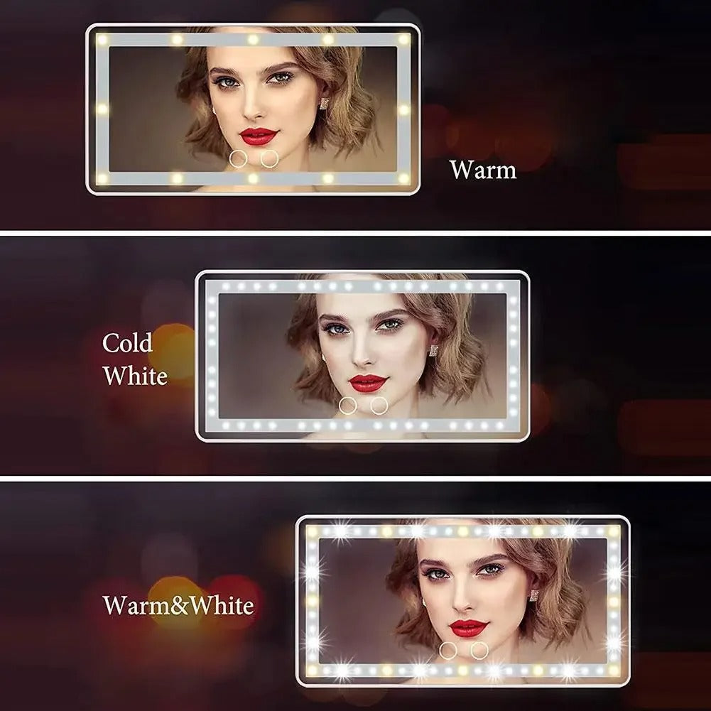 Portable LED Makeup Mirror for Travel and On-the-Go Use