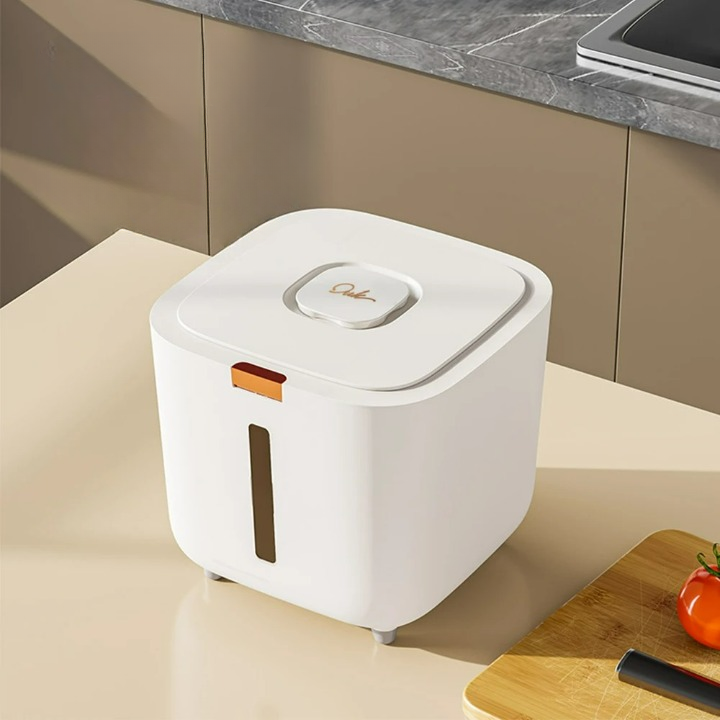 Airtight Storage Container with Measuring Cup for Rice and Grains (5 or 10 kg)