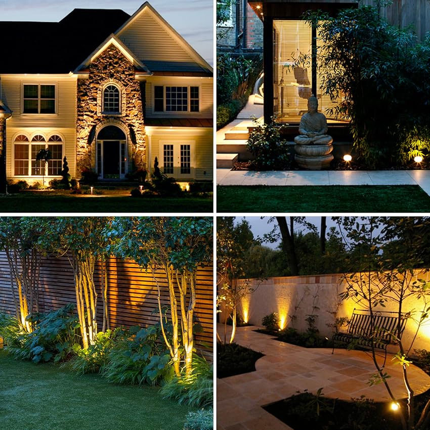 Adjustable LED Landscape Light – 9-Color Solar Garden Spotlight