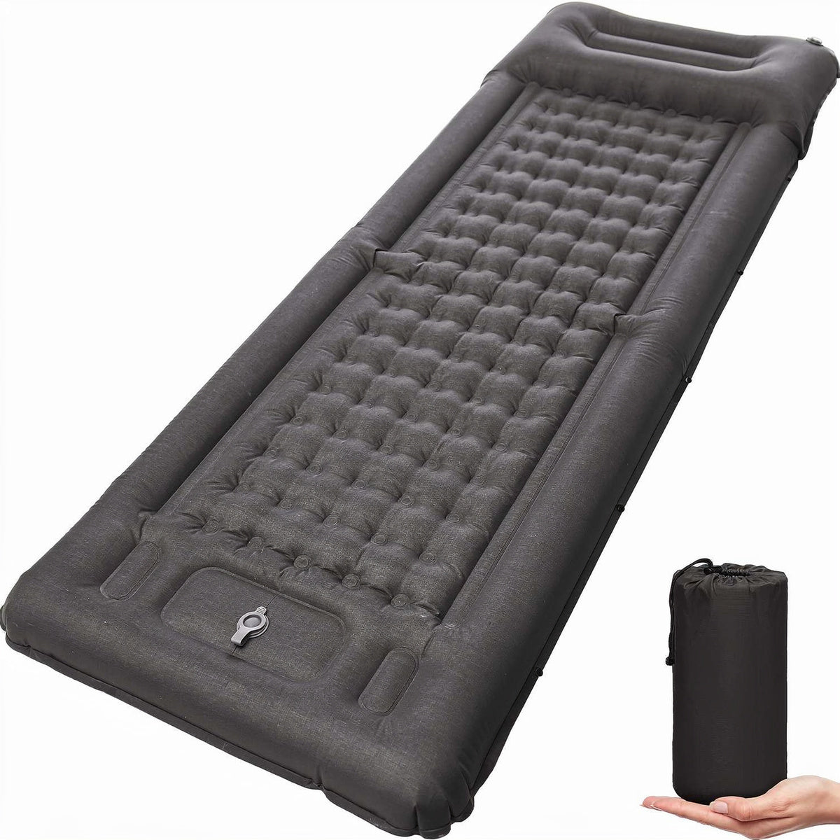 Ultralight Air Mattress for Camping - Self-Inflating with Integrated Pump