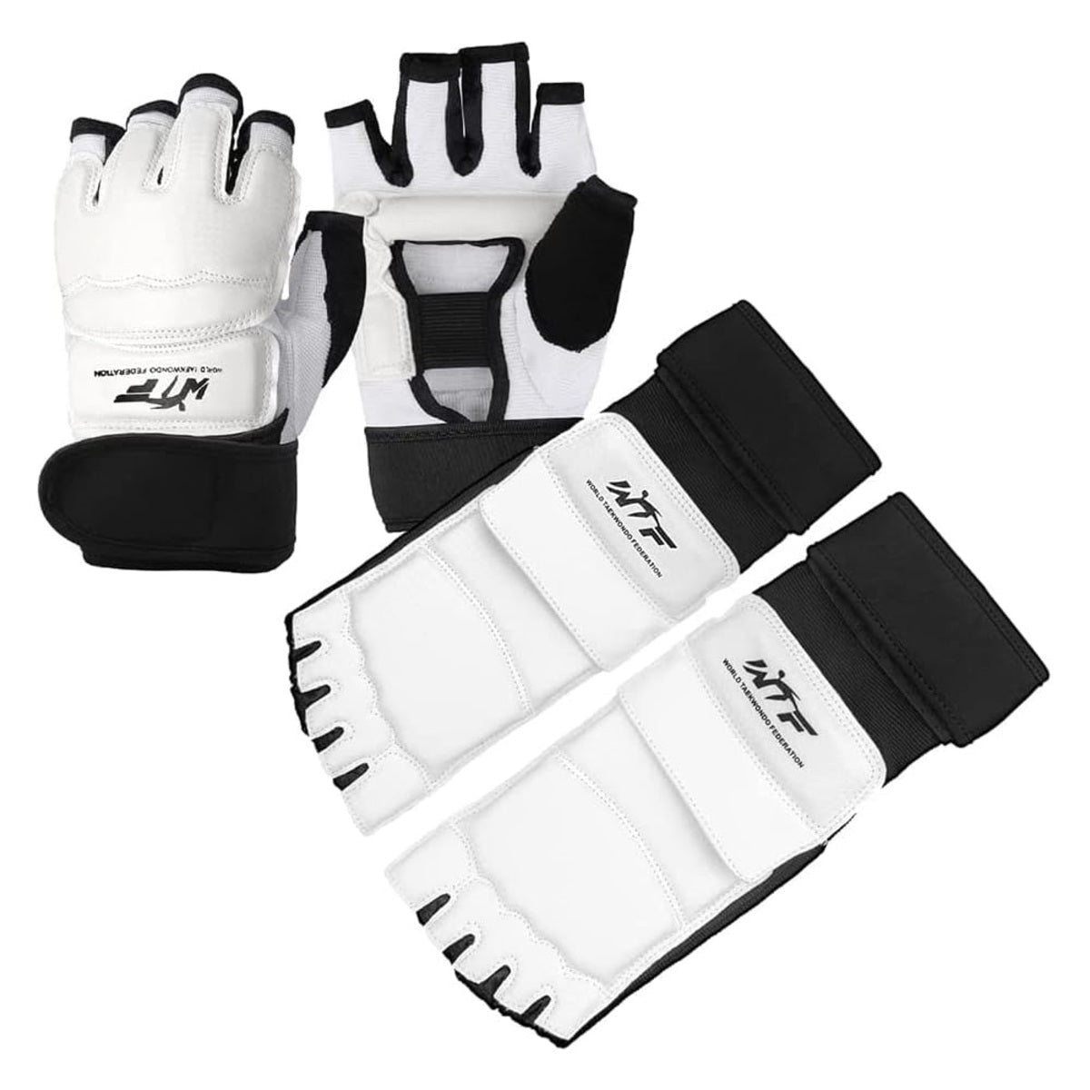 Kids' Leather Ankle Protectors for Taekwondo Sparring Foot Gloves