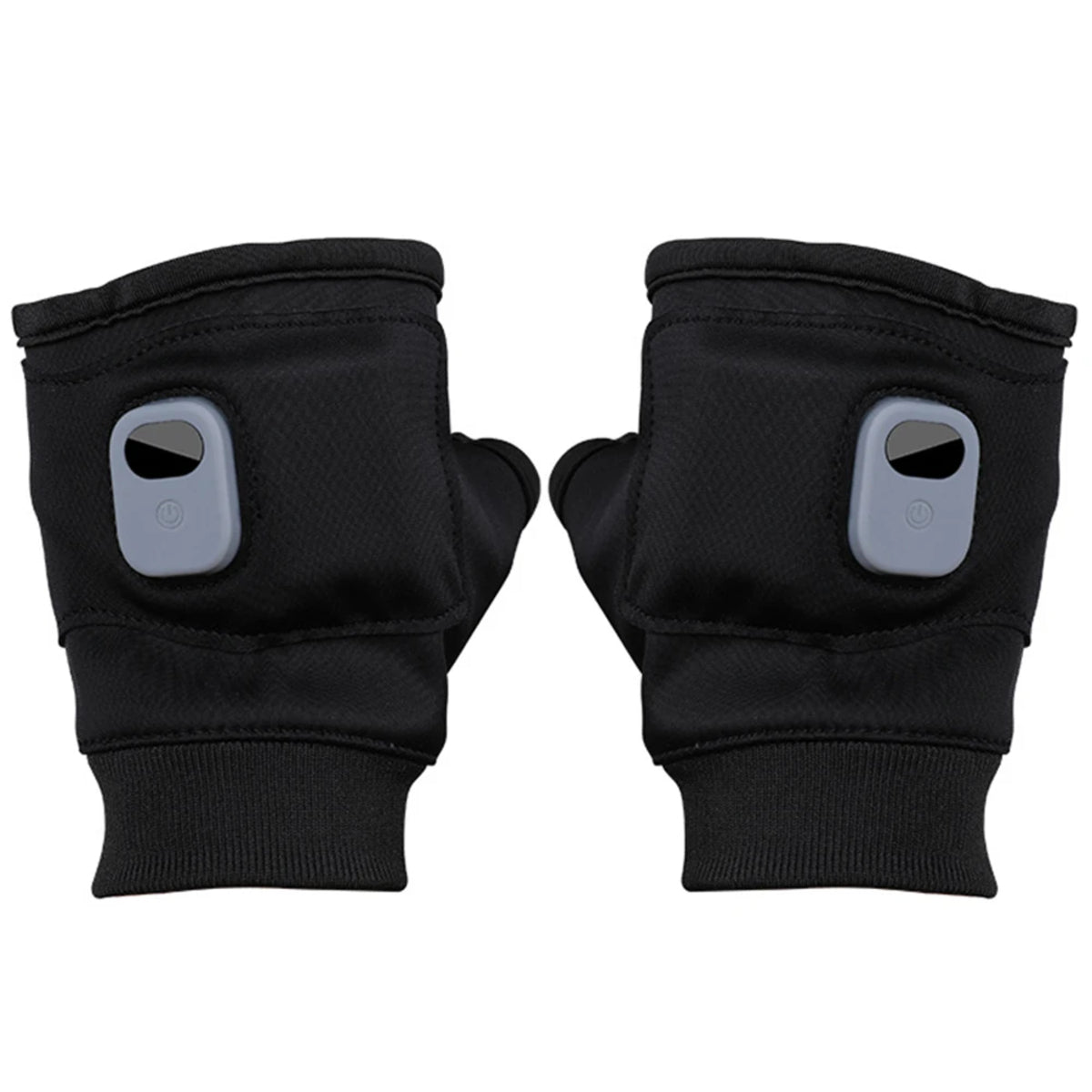 USB Rechargeable Fingerless Hand Warmers - Heated Touchscreen Gloves