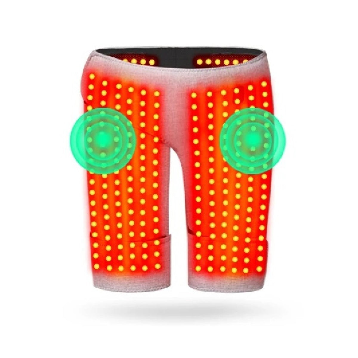 Electric Heating Pad with Red Light – Vibration Massager for Sciatica Relief