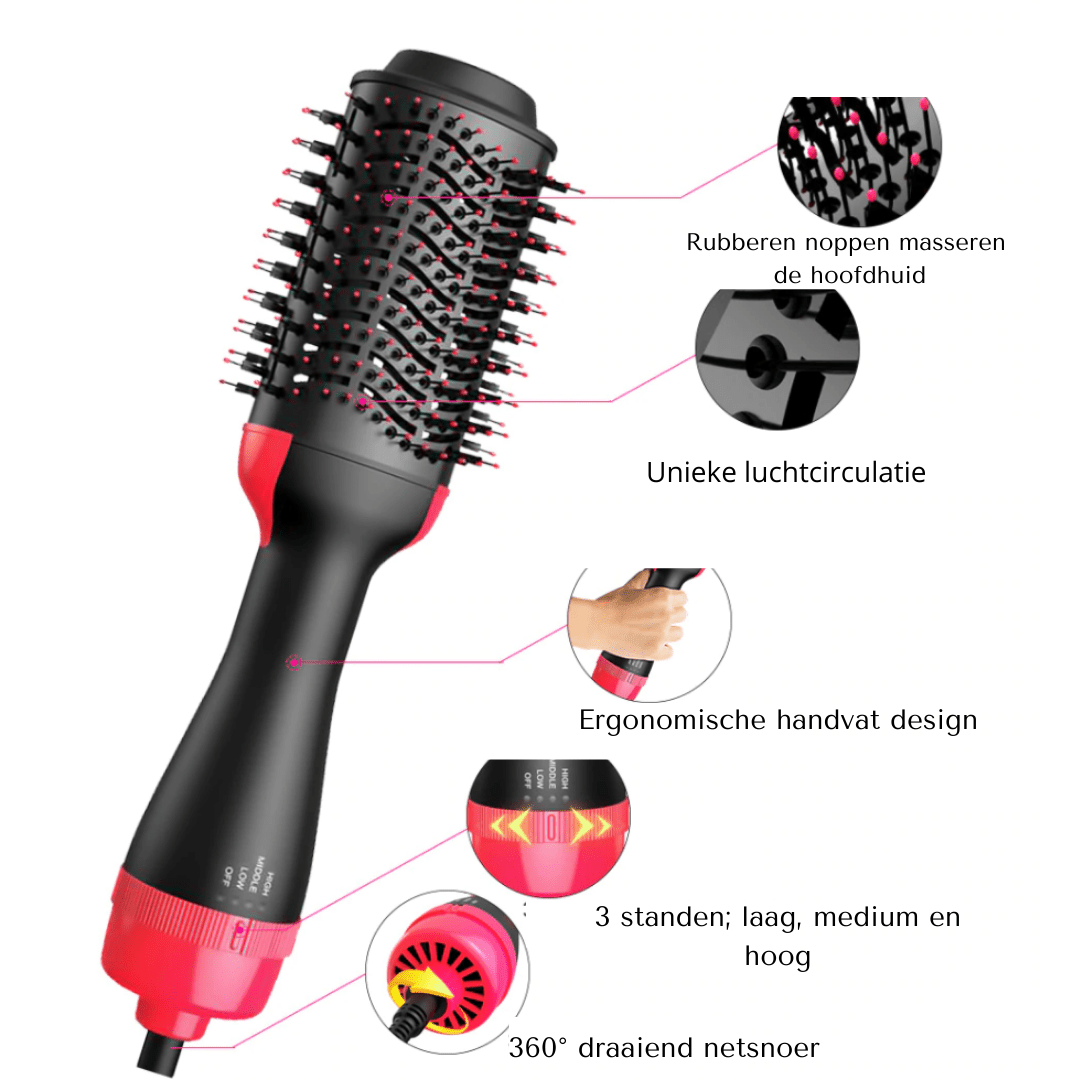 4-in-1 Hair Dryer and Styler for Easy Hairstyling