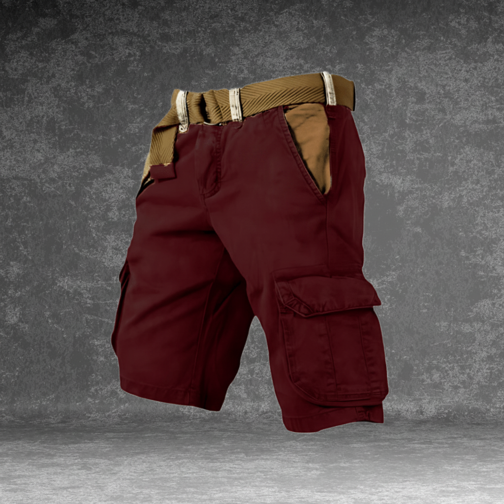 Lightweight Utility Shorts with Pockets & Adjustable Belt