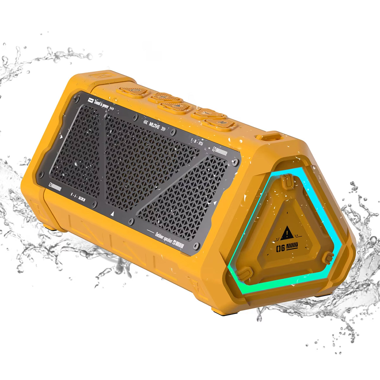 40W Waterproof Bluetooth Speaker for Outdoor Use, IPX7 Rated