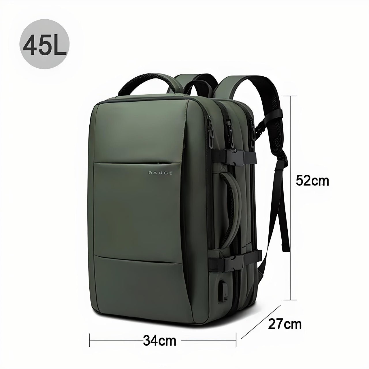 Versatile Traveler's Backpack with USB Charging