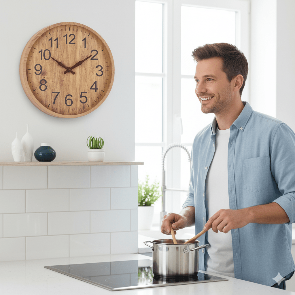 Tranquil Timber Wall Clock – Embrace Timeless Serenity