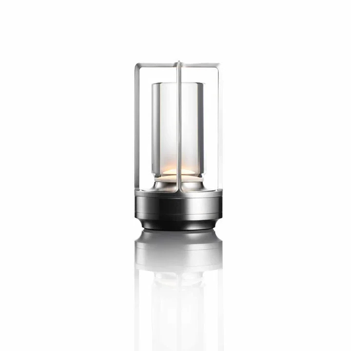 Cordless Rechargeable Small Gold Night Table Lantern