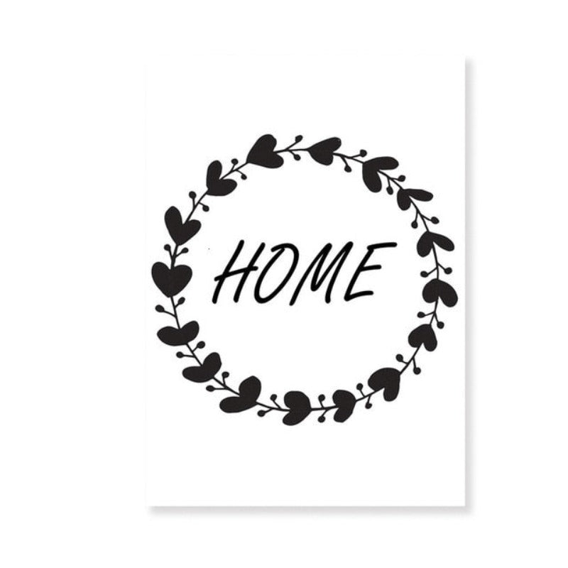 Canvas Wall Art Print - Black Flamingo Design by Taalita