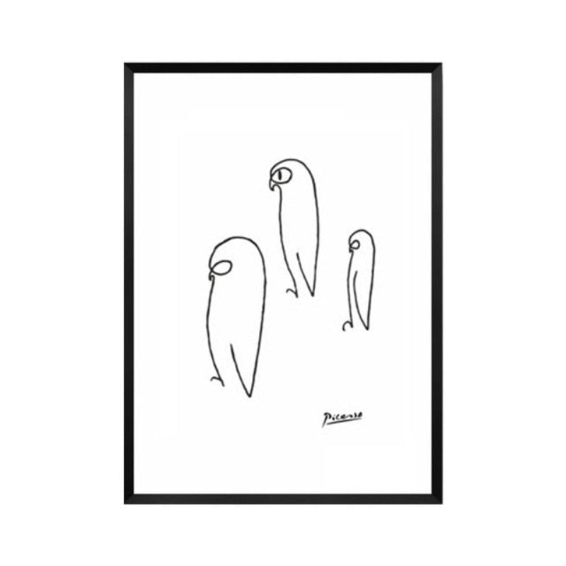 Canvas Artwork of Animal Sketches for Wall Decor