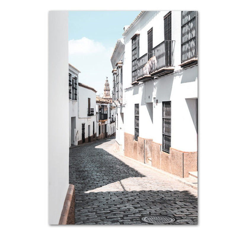Canvas Wall Art Painting - Daylight Landscape in Architectural Style