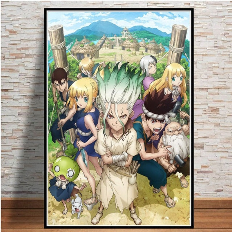 Canvas Wall Art Featuring Anime Characters - Decorative Painting