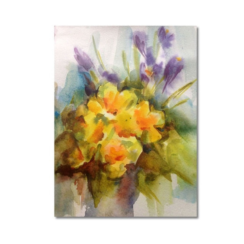 Abstract Canvas Artwork - Love Yourself Wall Decor