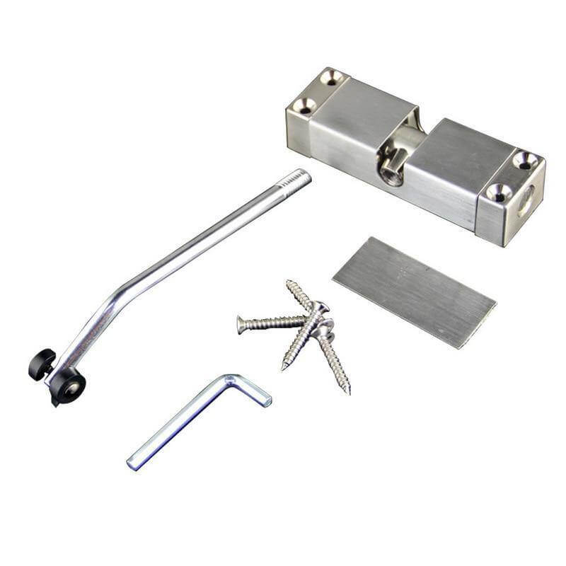 Automatic Door Hinge in Adjustable Stainless Steel