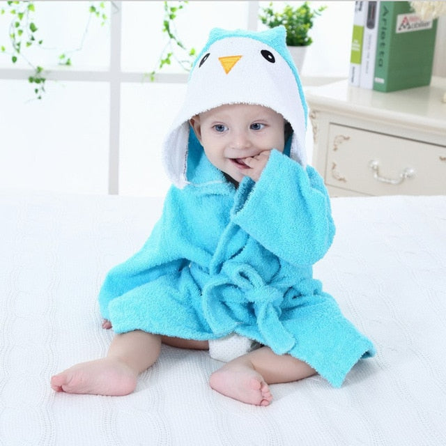 Hooded Bath Towel with Animal Design