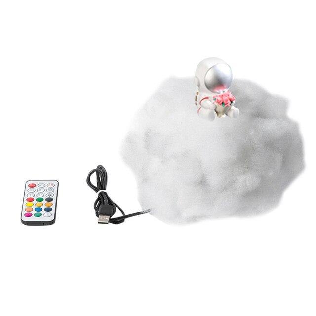 Colorful Cloud Night Light – Astronaut Design