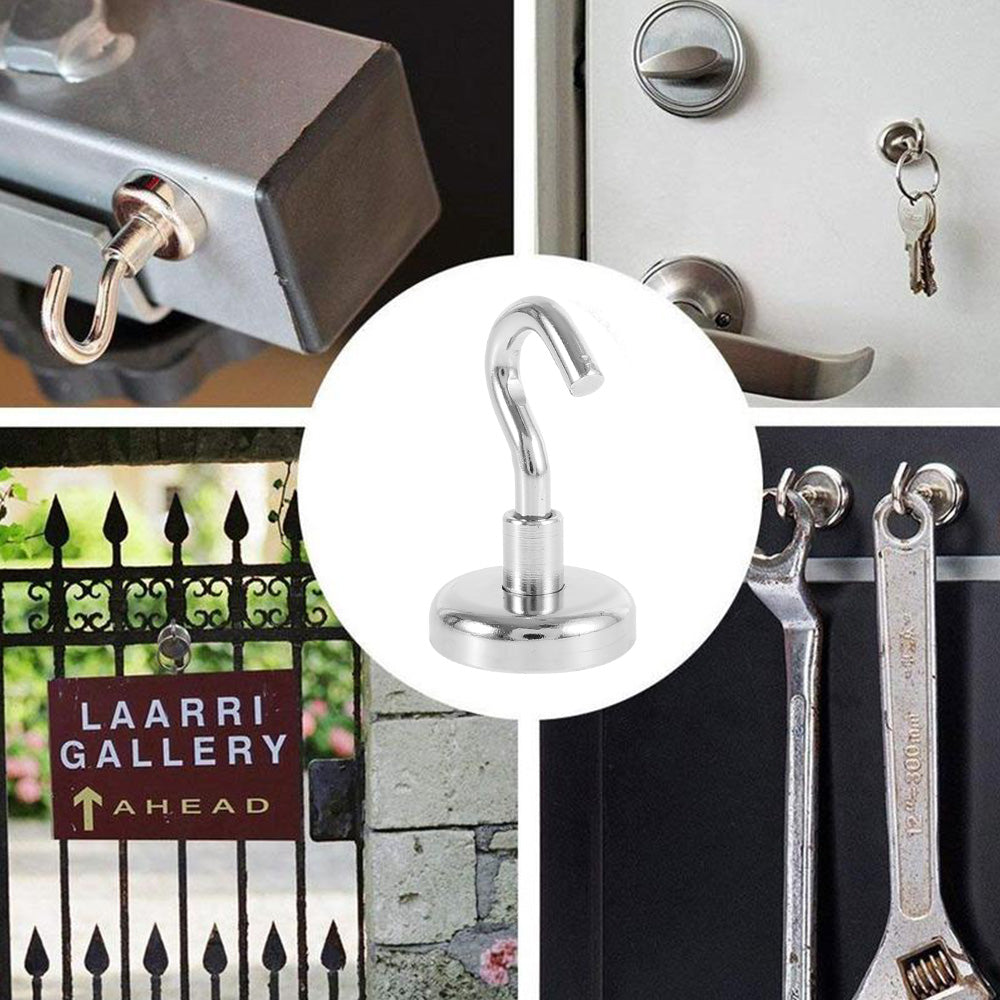 4-Pack Heavy-Duty Magnetic Hooks for Home Organization