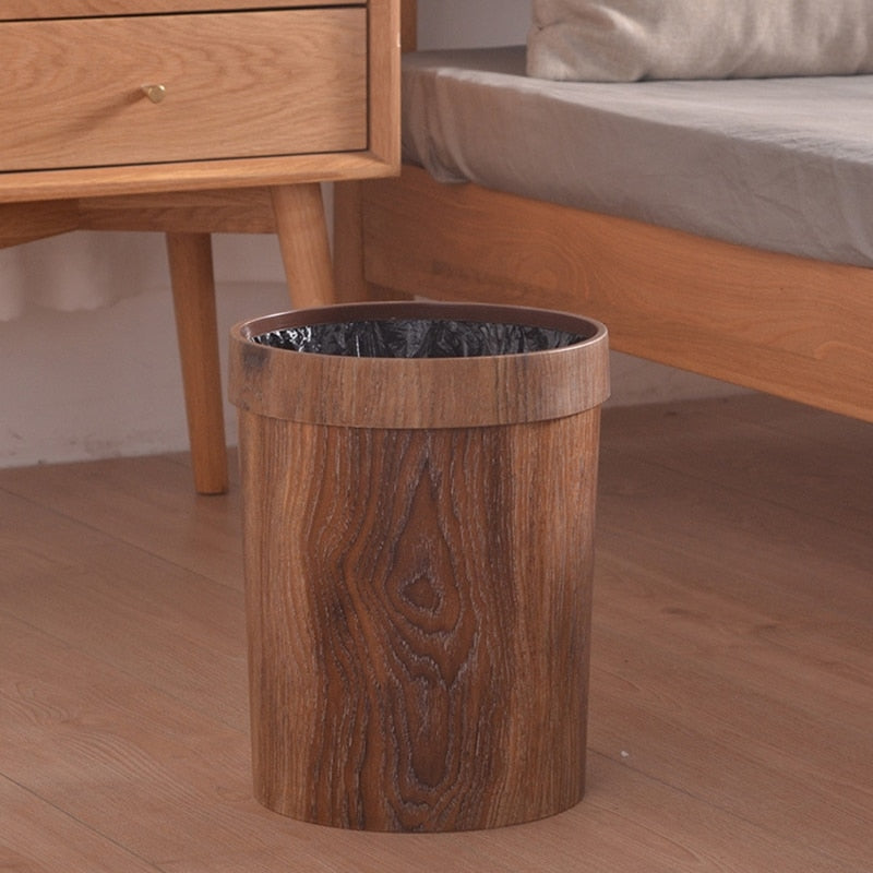 Nordic Style Wooden Waste Basket – Sleek Design for Contemporary Areas